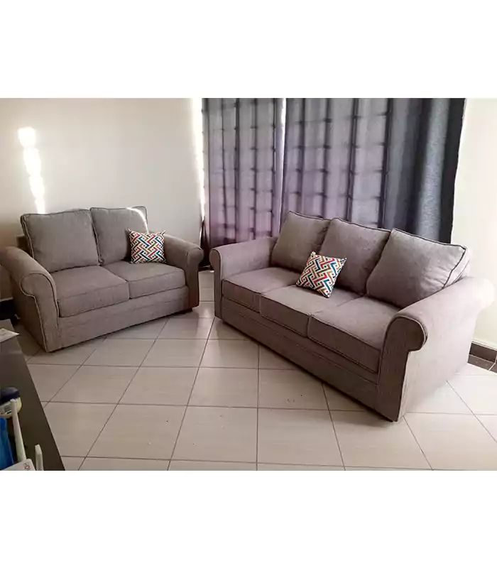 3 seater grey classic sofa
